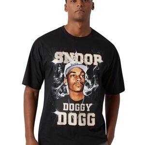 New! Dogg Supply SNOOP DOGGY DOGG Black Dog T-Shirt